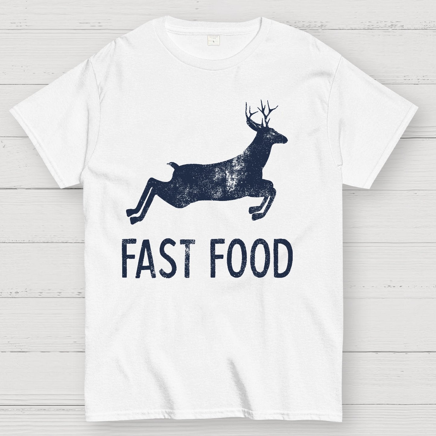 Fast Food Deer Funny Joke Hunting Geek T-Shirt