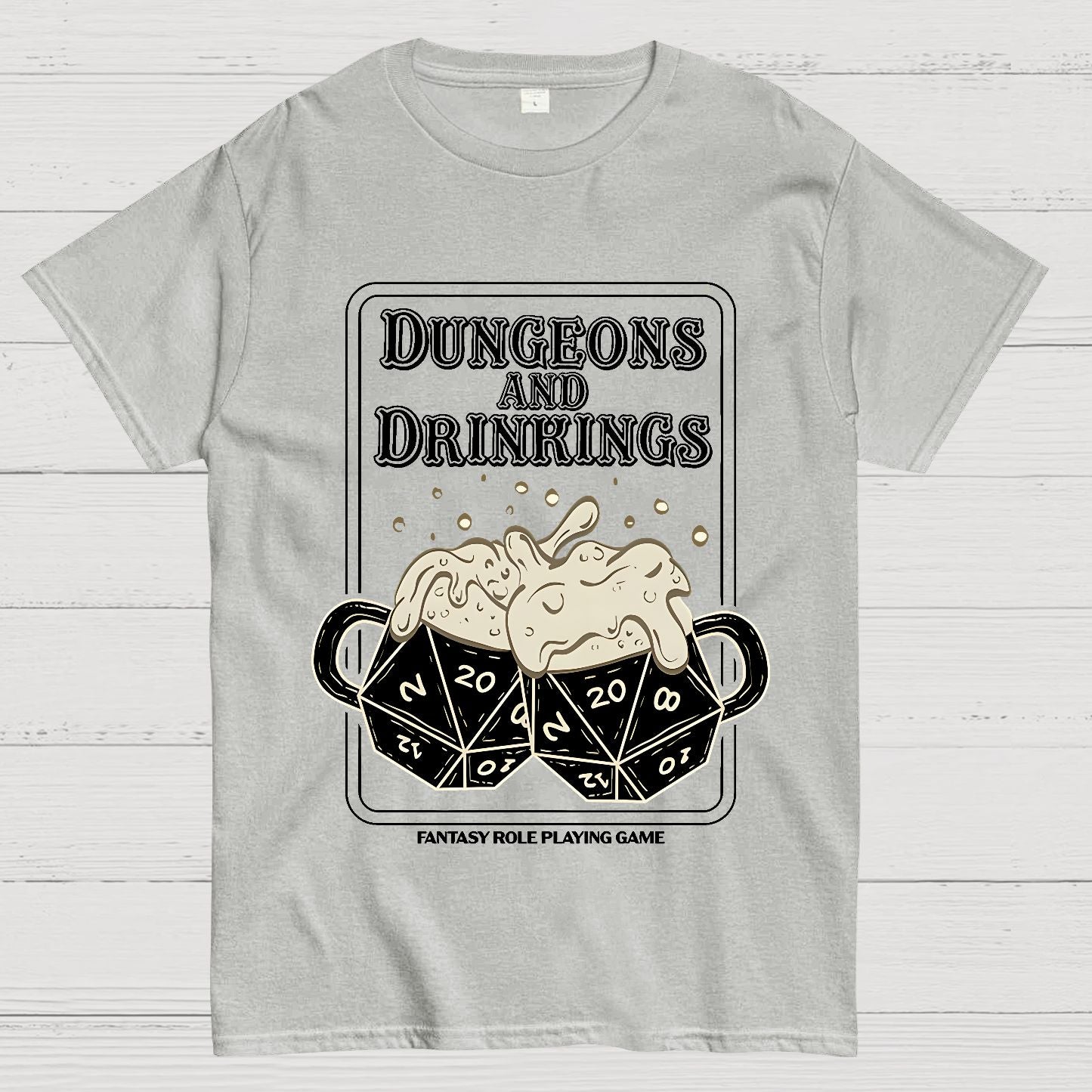Dungeons and Drinkings Geek T-Shirt