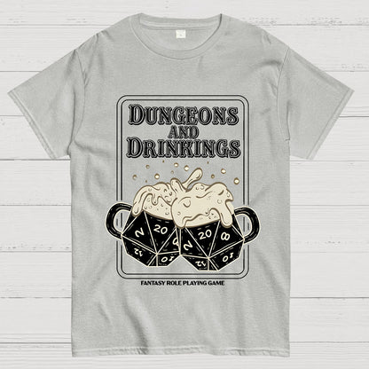 Dungeons and Drinkings Geek T-Shirt
