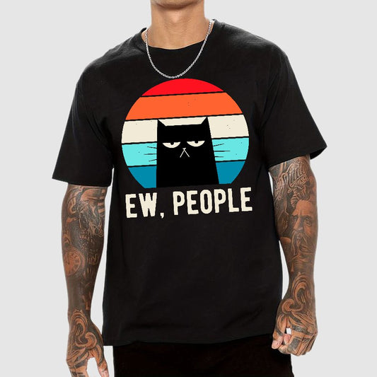 Ew People Funny Cat Geek T-Shirt