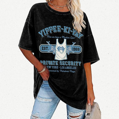 Yippee Ki Yay Security NY-LA Vintage Distressed T-shirt