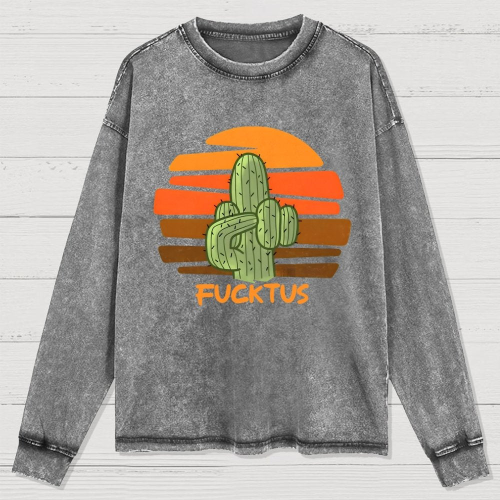 Fucktus Washed Long Sleeve Tee