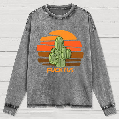 Fucktus Washed Long Sleeve Tee