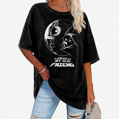 Hello Darkness My Old Friend Vintage Distressed T-shirt