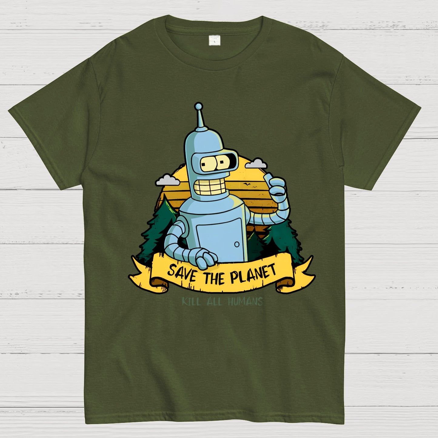 Save The Planet Kill All Humans Geek T-Shirt