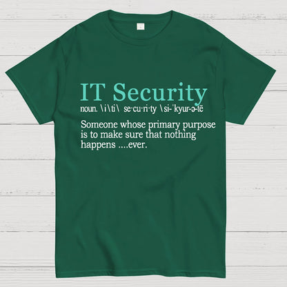 Best Funny IT Security Cybersecurity Definition Gi Geek T-Shirt