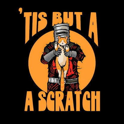 Tis But A Scratch The Black Knight Vs Cat Knight & Kitten Geek T-Shirt