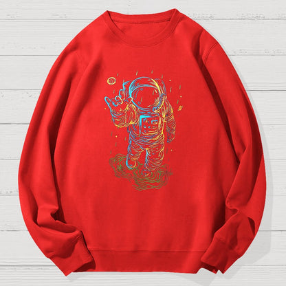 Travel In Space Funny Geek Cotton Sweatshirt