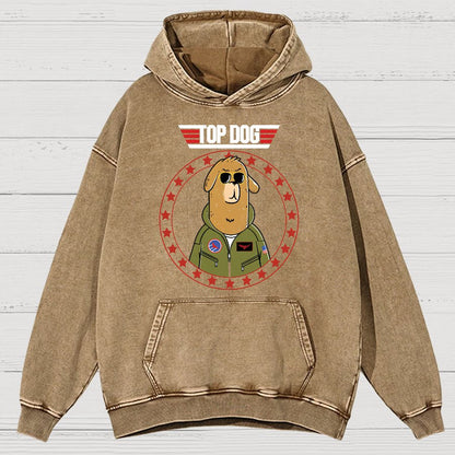Top Dog!Vintage Distressed Hoodie