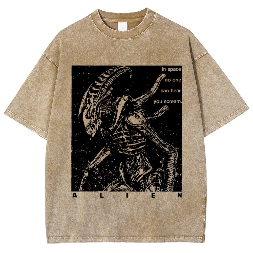 No One Can Hear You Scream Vintage Distressed T-shirt