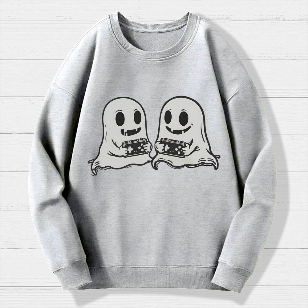 Video Game Ghosts Brothers Geek Cotton Sweatshirt