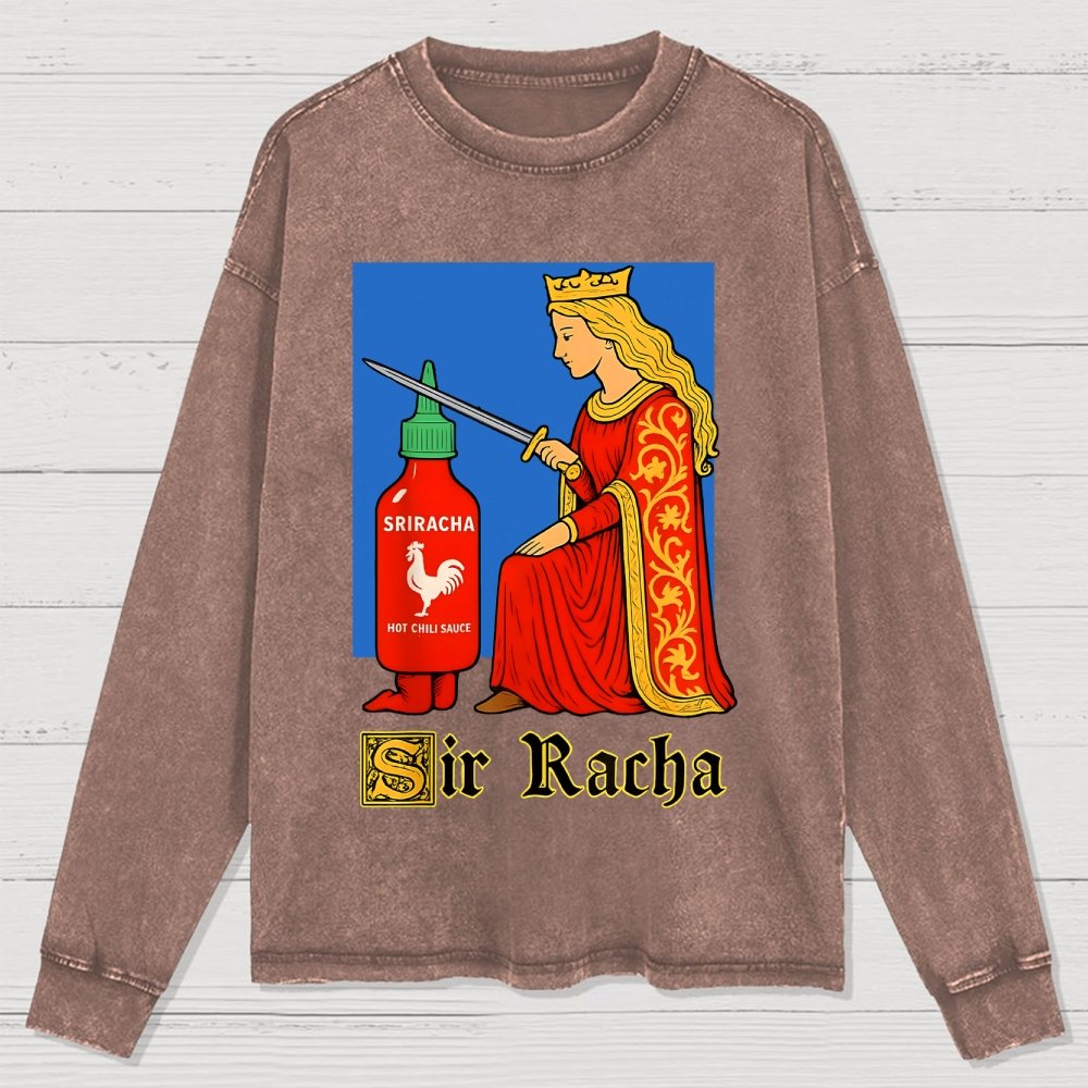 Sir Racha Washed Long Sleeve Tee