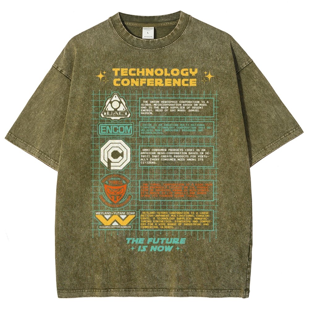 Technology Conference Vintage Distressed T-shirt