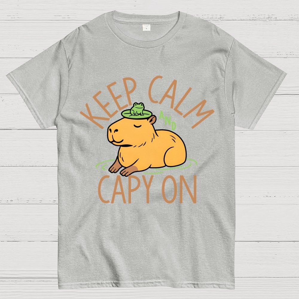 Keep Calm And Capy On Geek T-Shirt