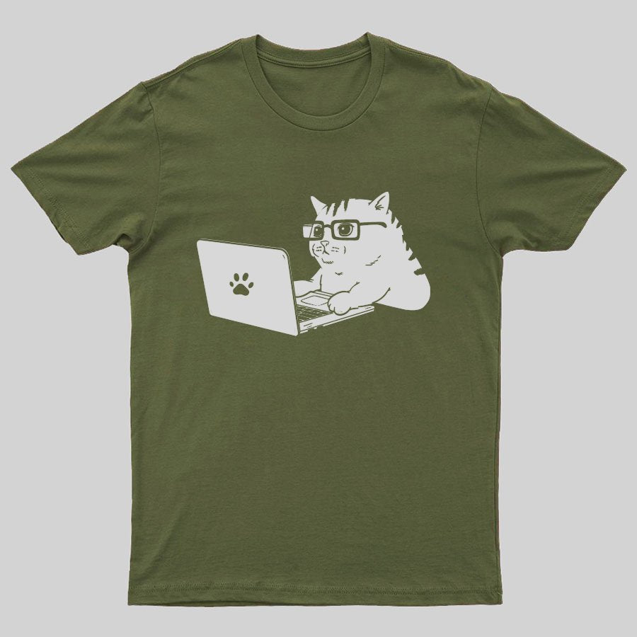 Cats & Computers Geeky T-Shirt
