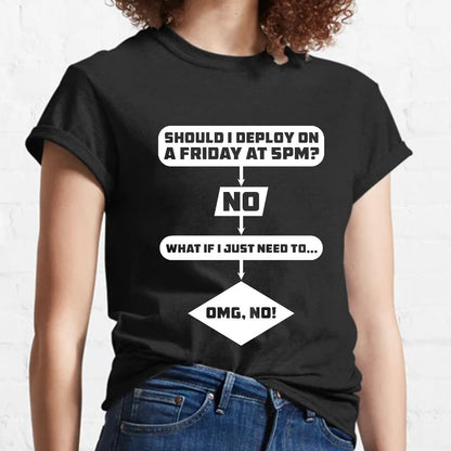 Deploy on Friday? Geeky T-Shirt