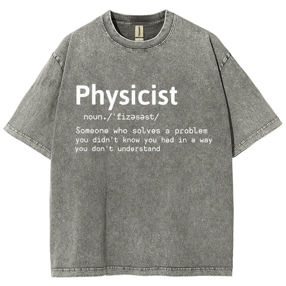 Physics Lover Vintage Distressed T-shirt