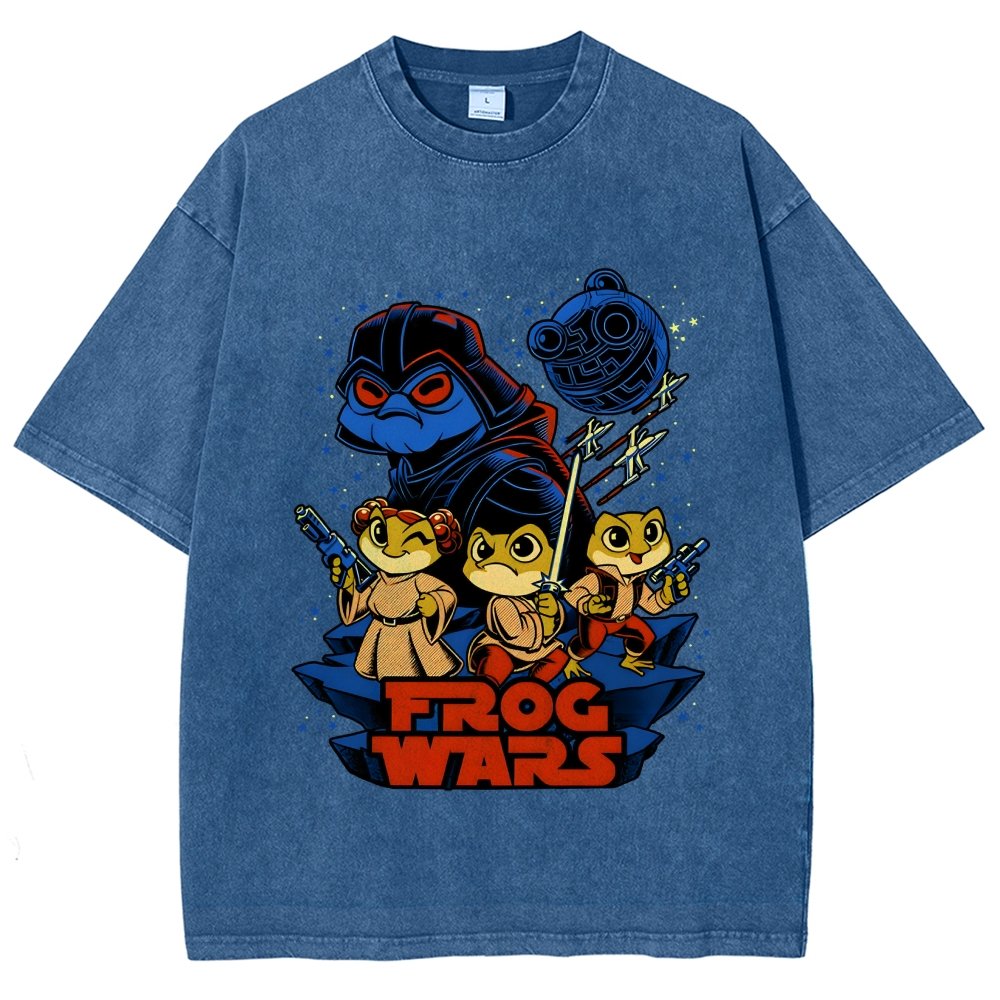 Frog Wars Vintage Distressed T-shirt