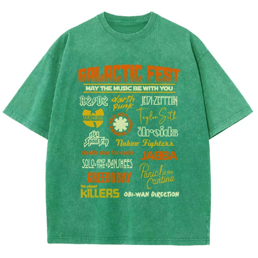 Galactic Fest Vintage Distressed T-shirt