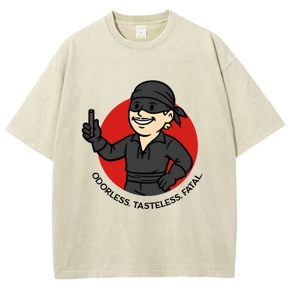 Odorless Tasteless Fatal Vintage Distressed T-shirt