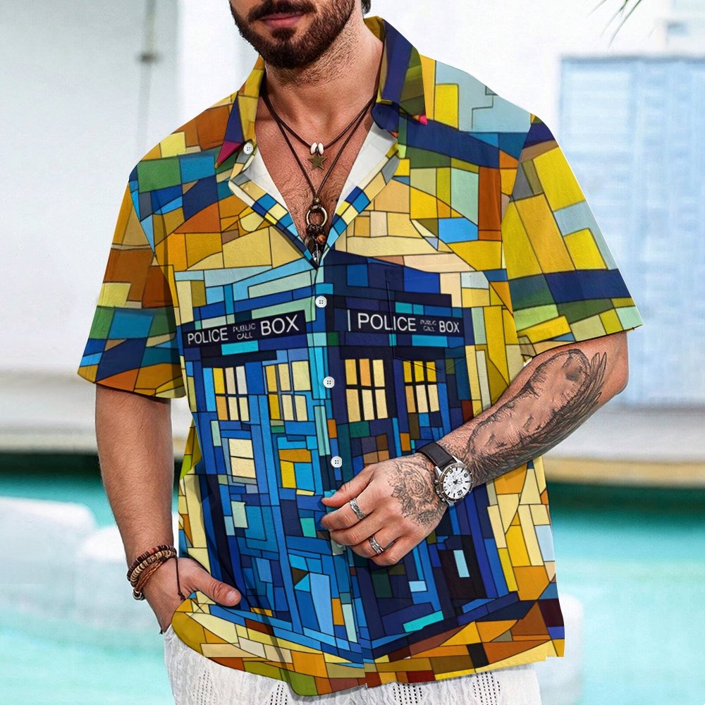 Cubist Time And Space Geek Hawaiian Shirt