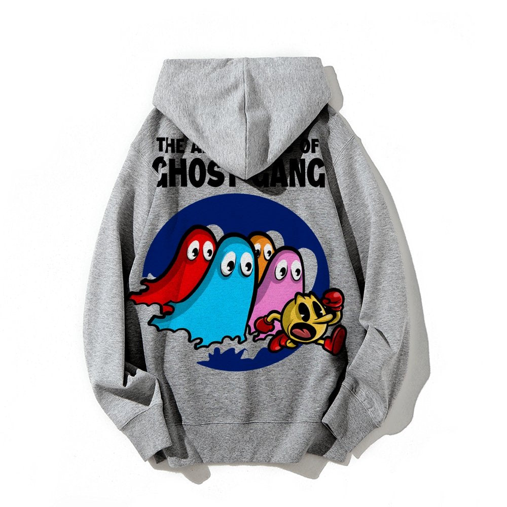 The Adventures Of Ghost Gang Printed Back Cotton Hoodie