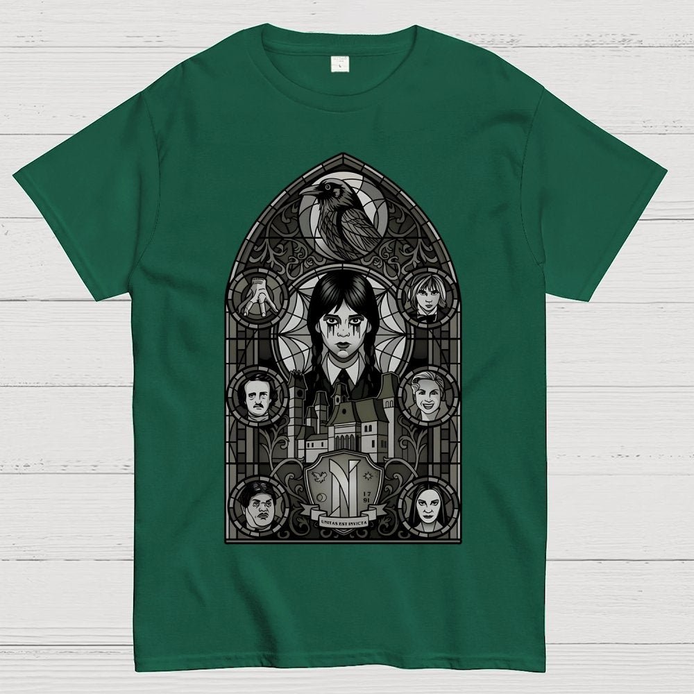 Stained Glass of Outcasts Geek T-Shirt
