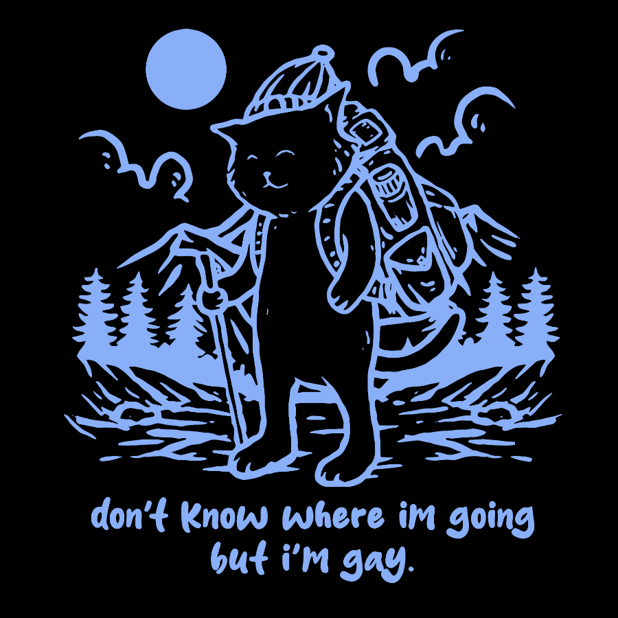 Don't Know Where I'm Going But I'm Gay Geek T-Shirt