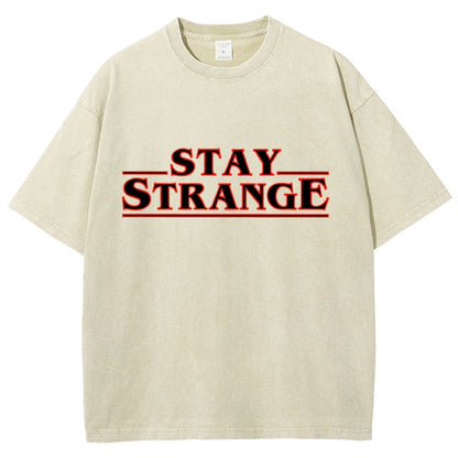 Stay Strange Vintage Distressed T-shirt