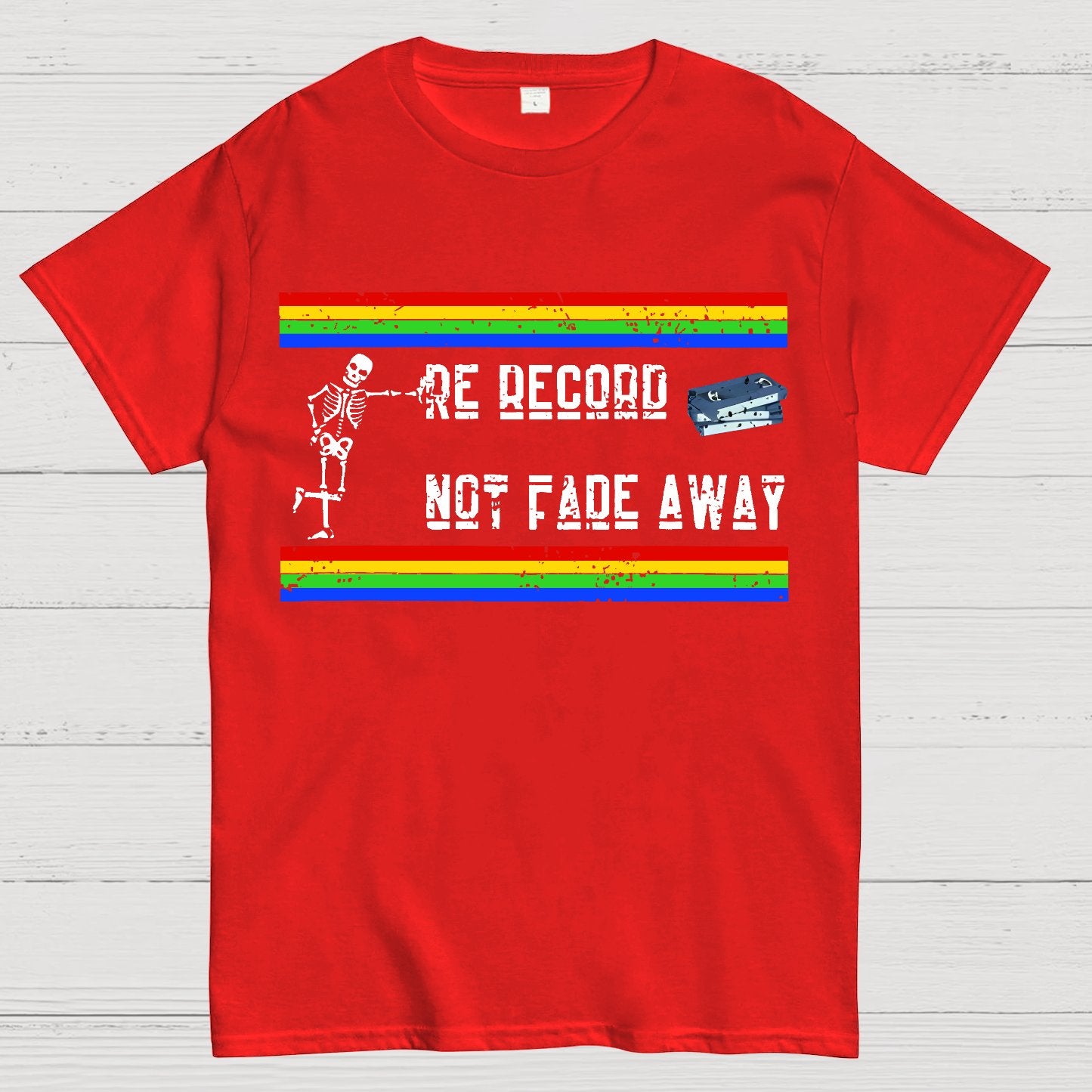 Re Record Not Fade Away Geek T-Shirt