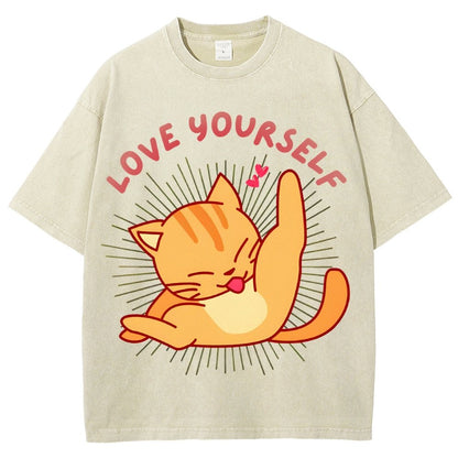 Love YourSelf Vintage Distressed T-shirt
