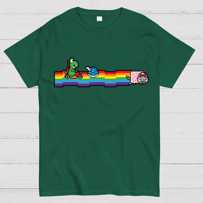 Rainbow Kart Geek T-Shirt