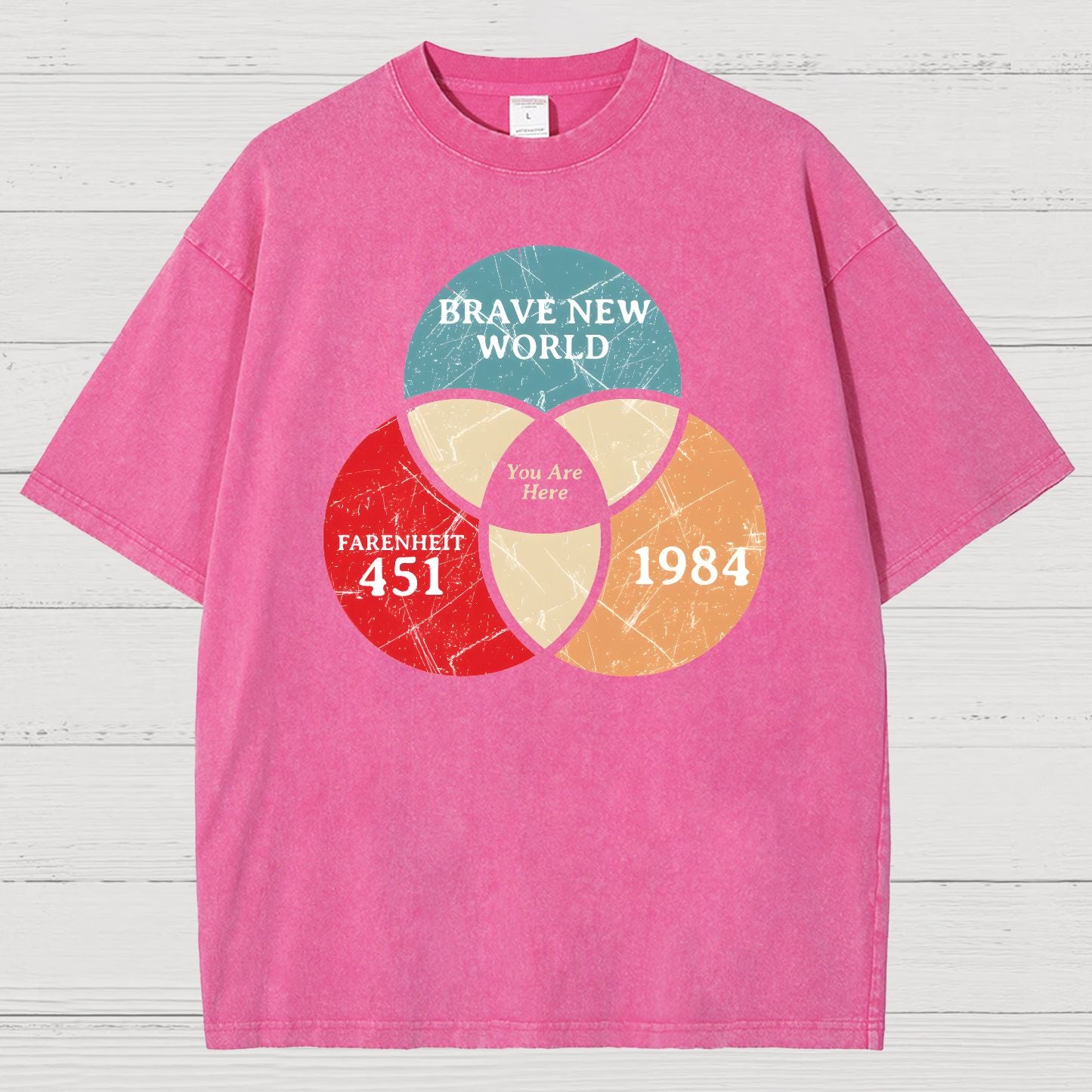 You Are Here Vintage Distressed T-shirt