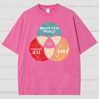 You Are Here Vintage Distressed T-shirt