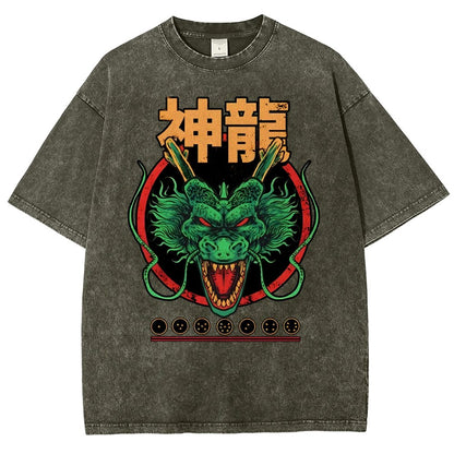 God Dragon Vintage Distressed T-shirt