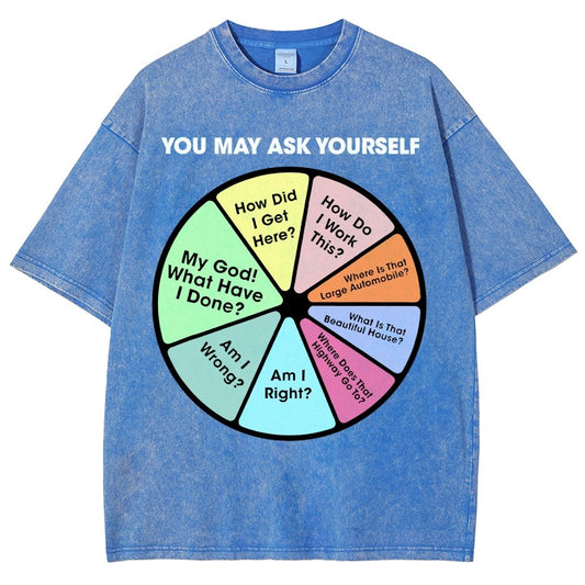 You May Ask Yourself Vintage Distressed T-shirt