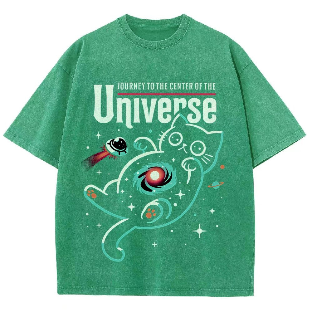 Journey to the Center of the Universe Vintage Distressed T-shirt