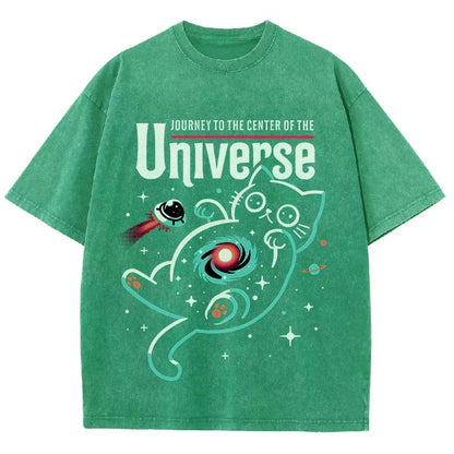 Journey to the Center of the Universe Vintage Distressed T-shirt