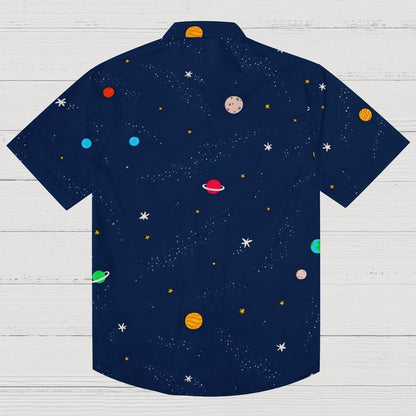 Galaxy Planet Series Print Geeky Shirt