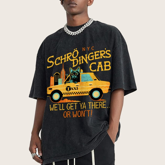 Schrodinger's Cab Vintage Distressed T-shirt