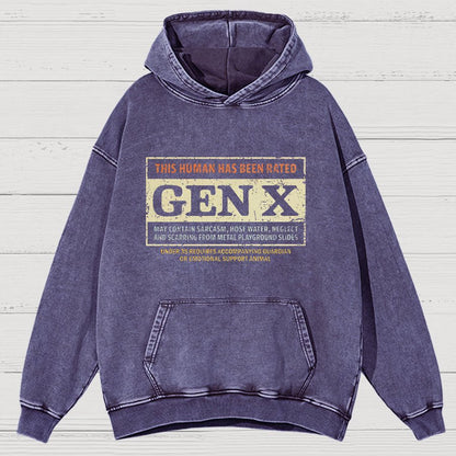 GenX Vintage Distressed Hoodie