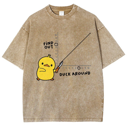 Duck Around Find Out Vintage Distressed T-shirt