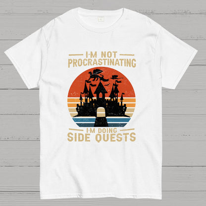 I'm Not Procrastinating I'm Doing Side Quests Geeky T-Shirt