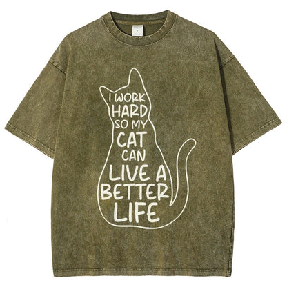 Work hard Vintage Distressed T-shirt