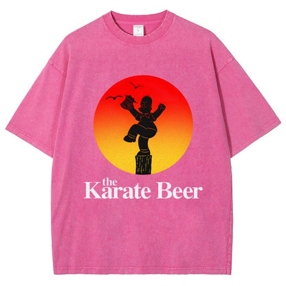 The Karate Beer Vintage Distressed T-shirt