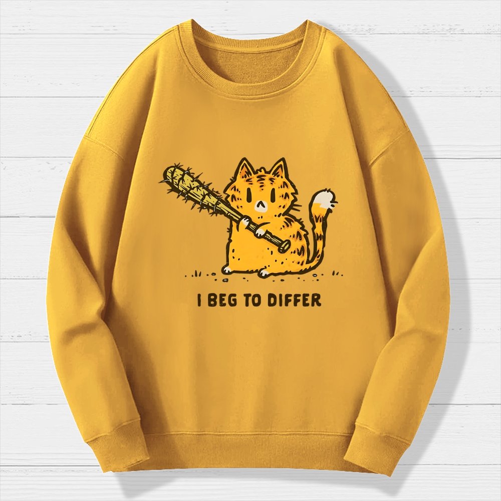 Beg To Differ Geek Cotton Sweatshirt