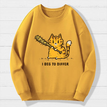 Beg To Differ Geek Cotton Sweatshirt