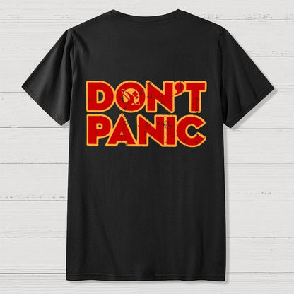 Dont Panic  Back Printing Geek T-Shirt