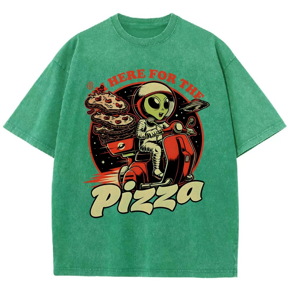 Space Pizza Delivery Vintage Distressed T-shirt