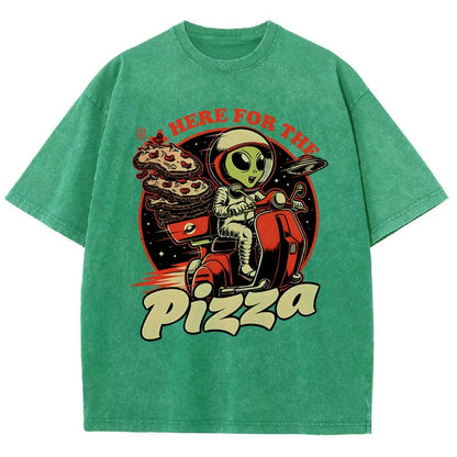Space Pizza Delivery Vintage Distressed T-shirt